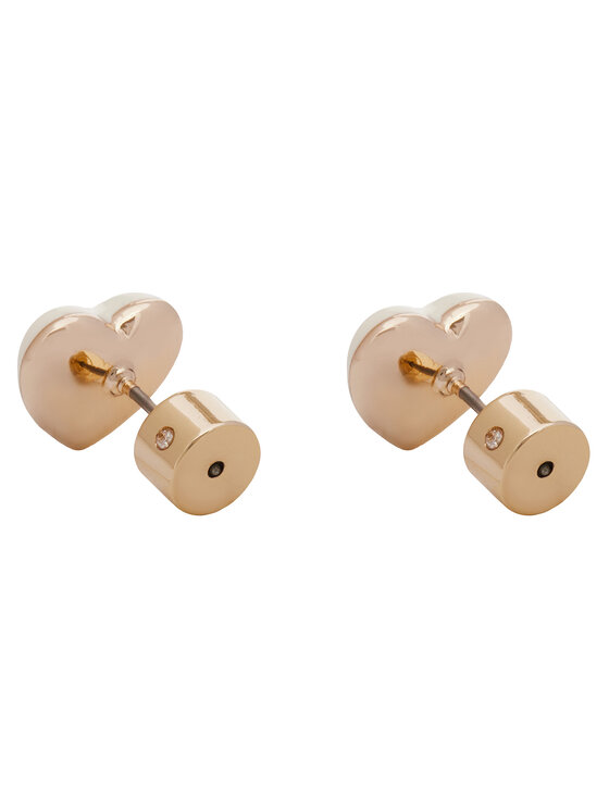 Coach Σκουλαρίκια Coach Enamel Heart Stud Earrings 37479226GLD100 Ασημί