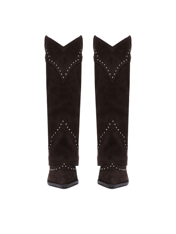 Guess Jeans Μπότες Guess Jeans EO-TS6356-01 Σκούρο καφέ