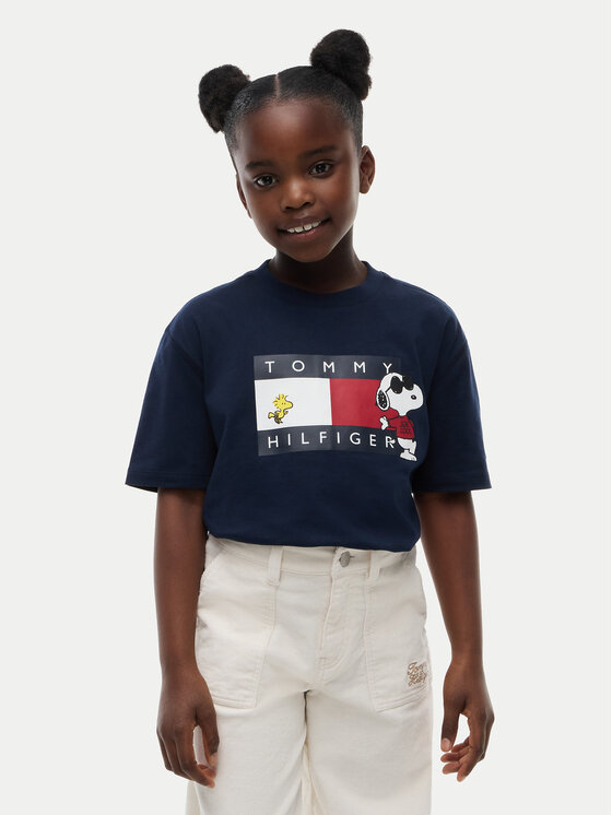 Tommy Hilfiger Tommy Hilfiger Camiseta Peanuts KS0KS00766 Azul marino Regular Fit