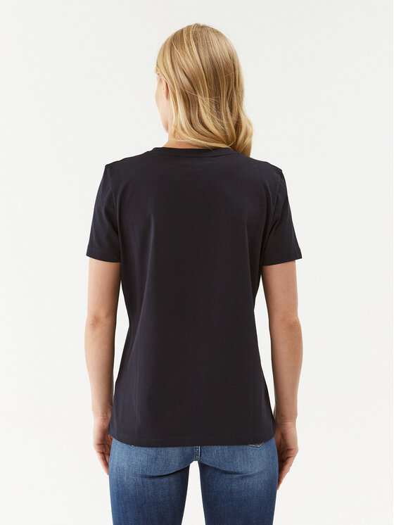 Tommy Hilfiger Tommy Hilfiger Camiseta Heritage C-Nk WW0WW31999 Azul marino Regular Fit