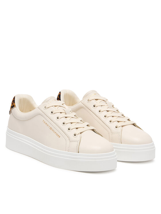 Tommy Hilfiger Sneakers Tommy Hilfiger Th Feminine Platform Cheetah FW0FW09693 Bej deschis