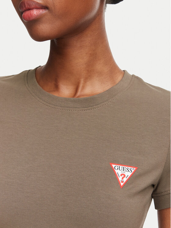 Guess Guess Camiseta W2YI44 J1314 Caqui Regular Fit