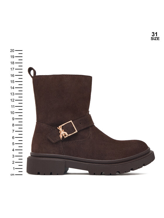 Patrizia Pepe Botine Patrizia Pepe PK425.24 Maro închis
