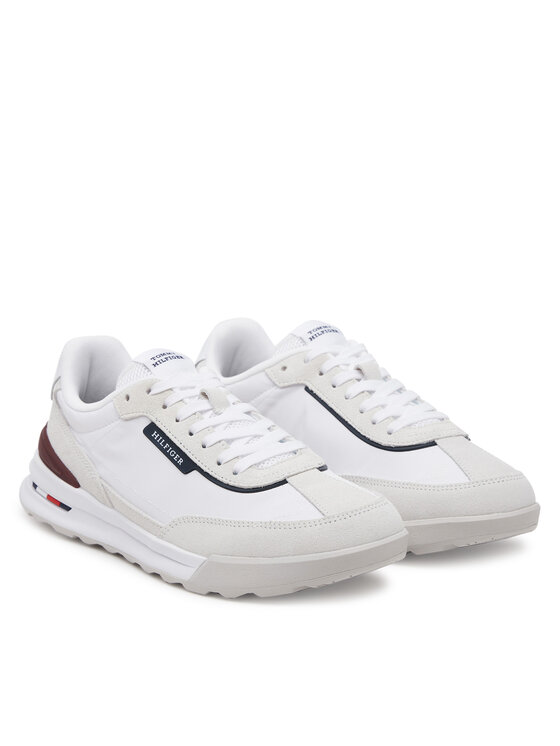 Tommy Hilfiger Sneakers Tommy Hilfiger Retro Runner Seasonal FM0FM05425 Alb