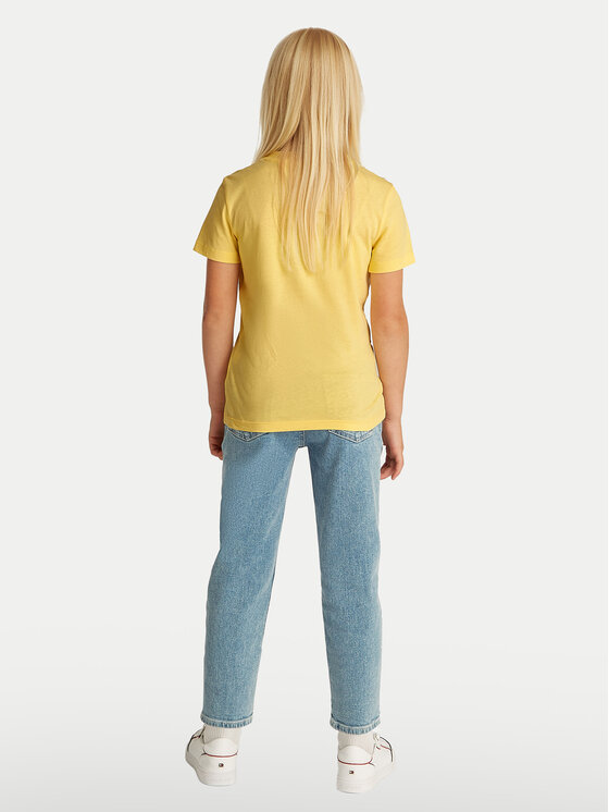 Tommy Hilfiger Tommy Hilfiger Camiseta Essential KS0KS00397 D Amarillo Regular Fit