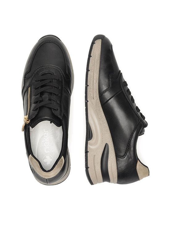 Rieker Pusbačiai Rieker N9301-00 Juoda