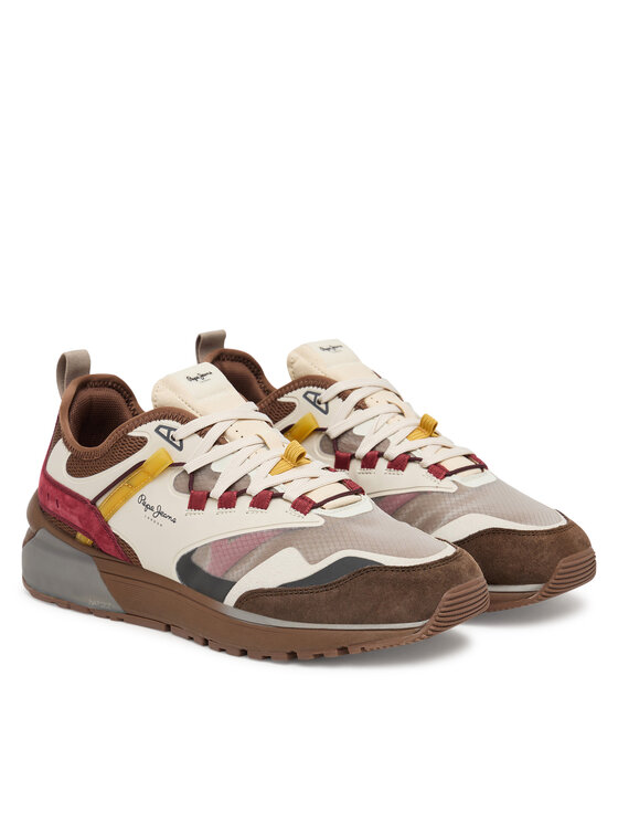 Pepe Jeans Sneakersy Pepe Jeans Stoke Sport M PMS600013 Brązowy