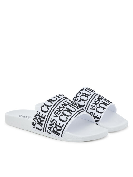 Versace Jeans Couture Шльопанці Versace Jeans Couture 79YA3SQ1 71352 003 Білий