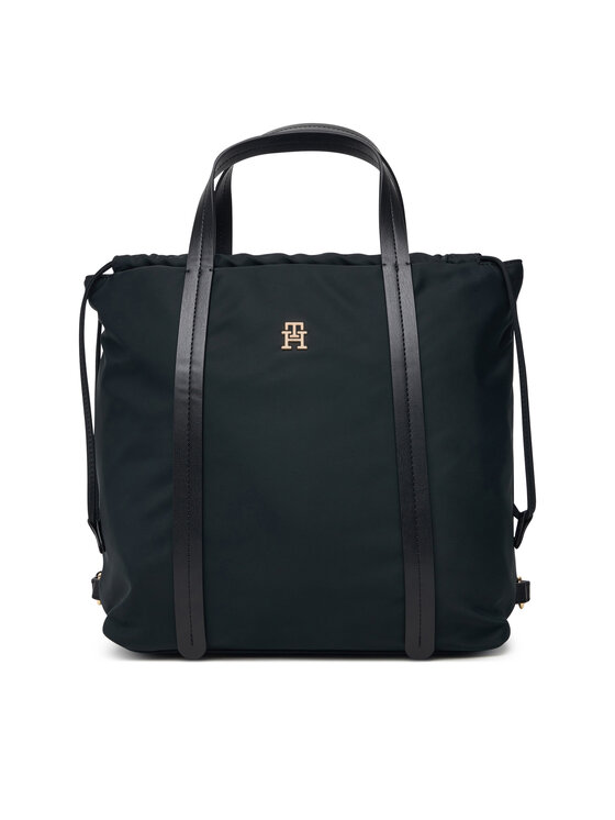 Tommy Hilfiger Σακίδιο Tommy Hilfiger Th Soft Nylon Tote/Backpack AW0AW19029 Μαύρο