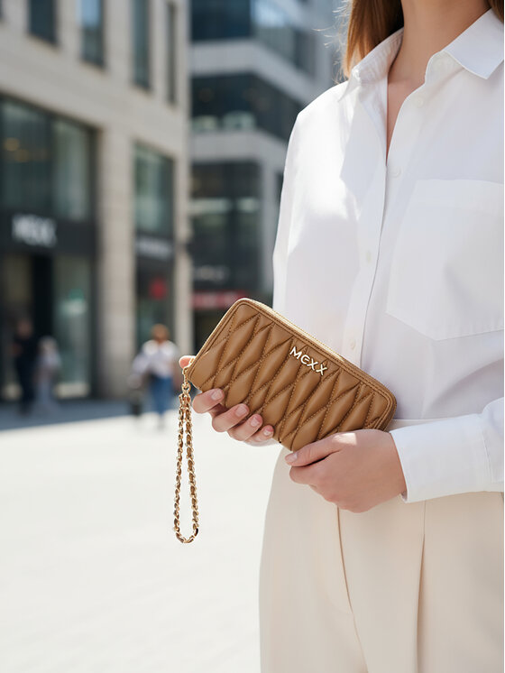 MEXX Peněženka MEXX CEO-MEXX-W1-001-AW25 Béžová