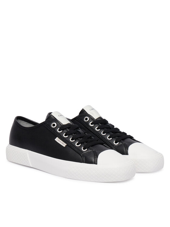 Calvin Klein Plátenky Calvin Klein Vulc Lace Up Low Lth HW0HW03077 Čierna