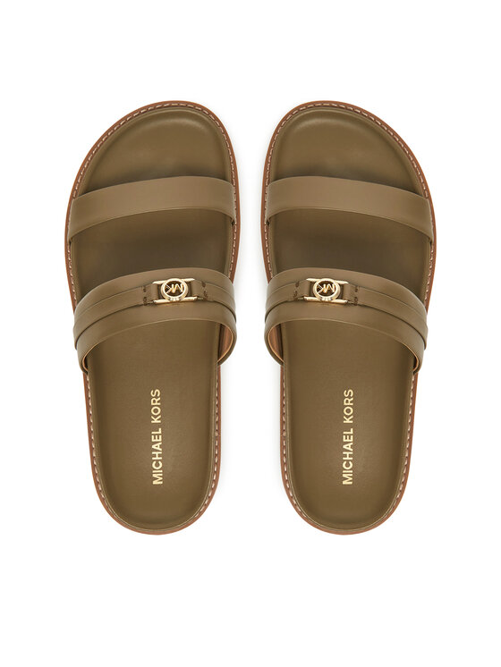 MICHAEL Michael Kors Шльопанці MICHAEL Michael Kors Mandy Flat Sandal 40S5MAFS2L Зелений