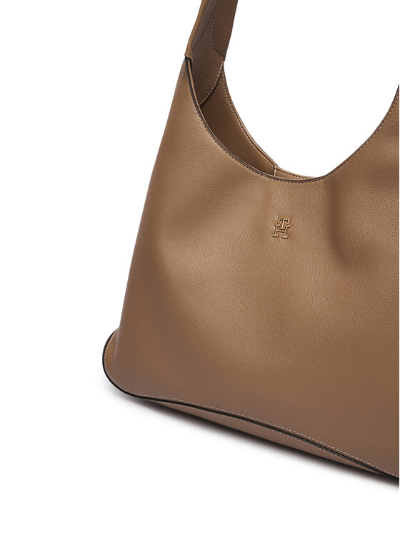 Tommy Hilfiger Borsetta Tommy Hilfiger Th Everyday Hobo AW0AW19187 Beige