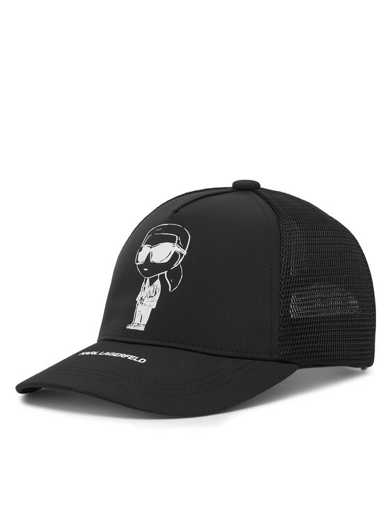 Karl Lagerfeld Kids Шапка с козирка Karl Lagerfeld Kids Z31226 M Черен