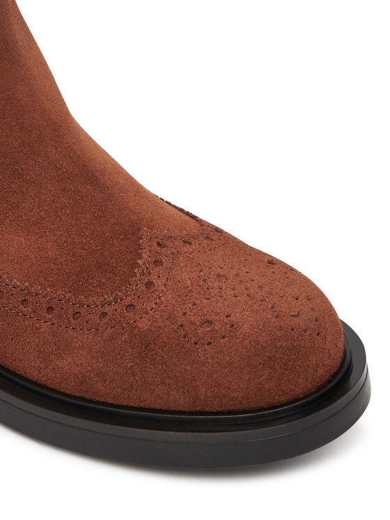 Pollini Kotníková obuv s elastickým prvkem Pollini SA21163G0NTF0217 Hnědá