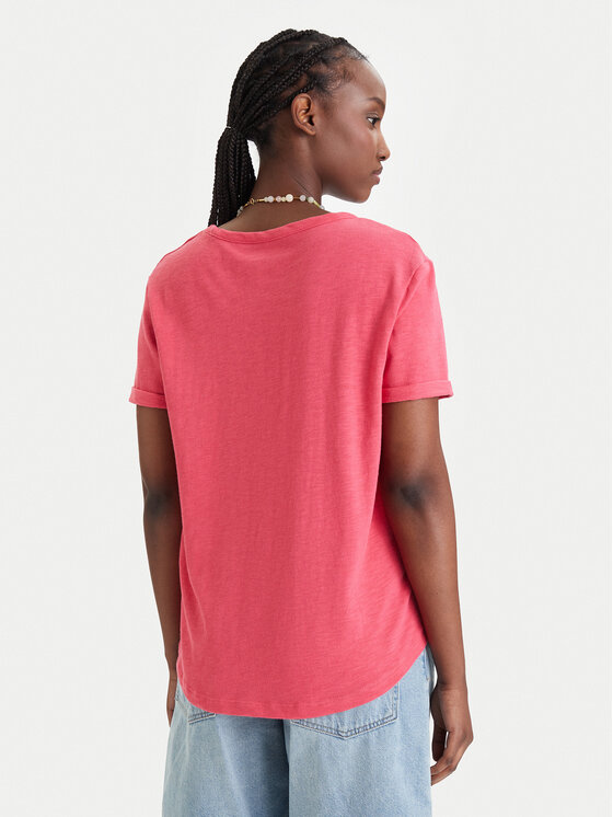 Roxy Roxy T-shirt ERJZT06024 Ružičasta Regular Fit