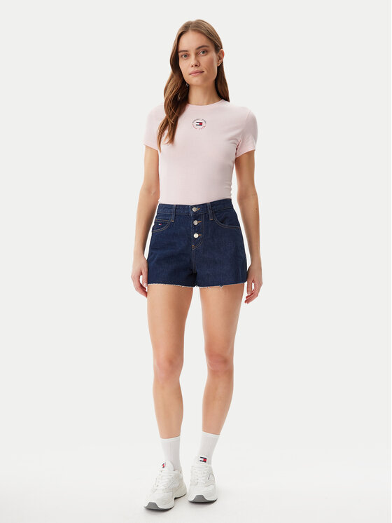 Tommy Jeans Tommy Jeans T-Shirt Essential DW0DW20316 Ροζ Slim Fit