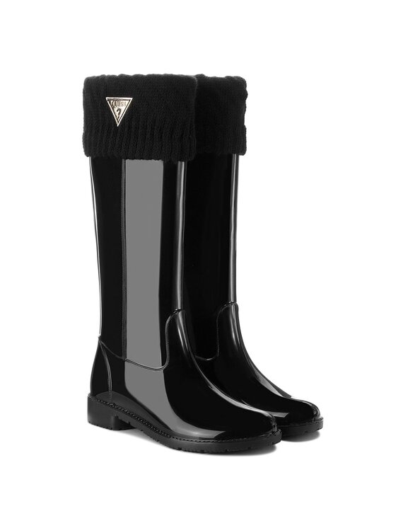 Guess Cizme de cauciuc Guess FLRBE3 RUB11 Negru