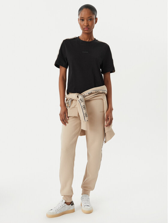 Guess Guess Футболка V3RI08 I3Z14 Чорний Relaxed Fit