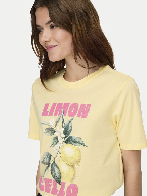 ONLY ONLY Camiseta Lucy 15367829 Amarillo Regular Fit