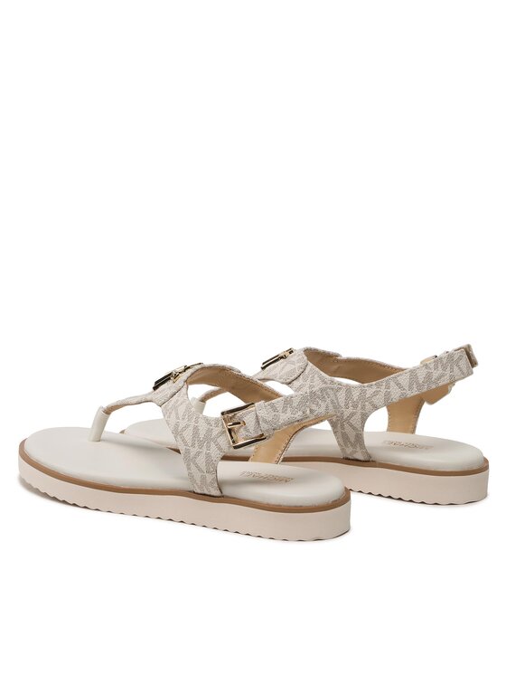 MICHAEL Michael Kors Sandali MICHAEL Michael Kors Jilly Flat Sandal 40S2JLFAAB Écru