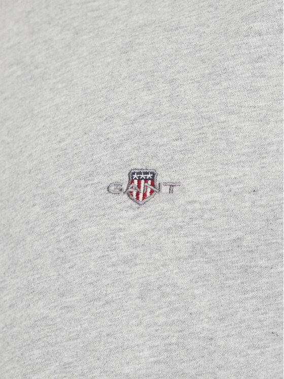 Gant Gant Majica Shield 2003185 Siva Slim Fit