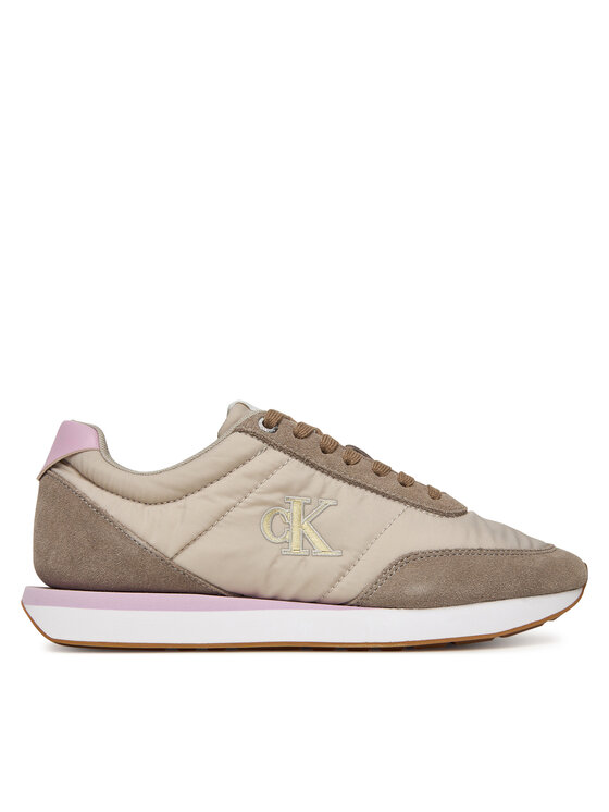 Calvin Klein Tenisice Calvin Klein Retro Runner Lace Up Nylon Mg YW0YW01990 Kaki