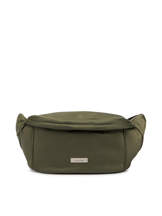 Calvin Klein Torbica za okrog pasu﻿ Calvin Klein Sleek Waistbag Sling LV04D3148G Zelena