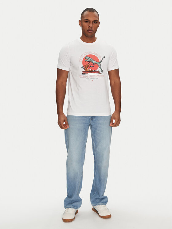 Puma Puma Футболка Bonsai 629634 Білий Regular Fit