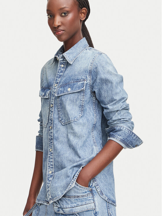 G-STAR G-Star Raw camicia di jeans 2-pkt D30440-D539 Blu Regular Fit