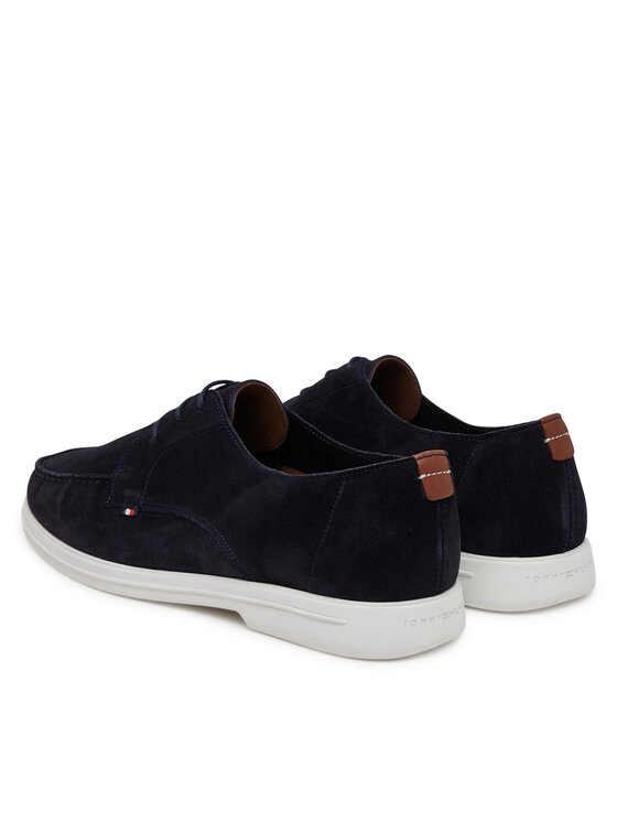 Tommy Hilfiger Mocasini Tommy Hilfiger Moc T Derby FM0FM05495 Bleumarin