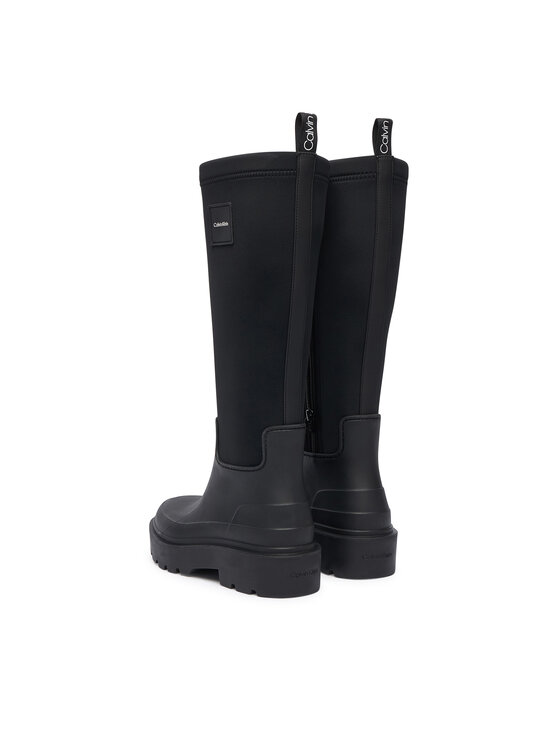 Calvin Klein Botas de agua Calvin Klein Rainboot High Rubber Neo HW0HW03180 Negro