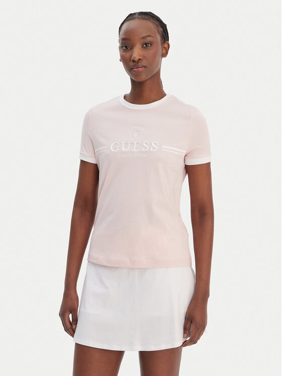 Guess Guess Camiseta V6GI08 K2975 Rosa Regular Fit