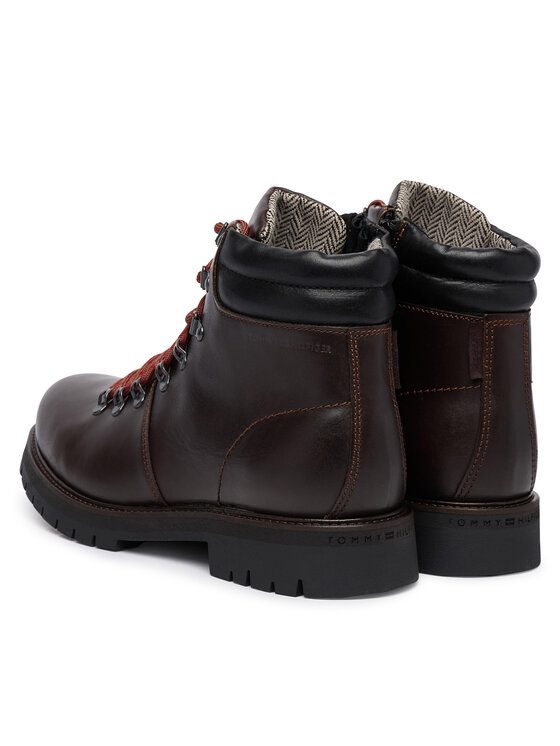 Tommy Hilfiger Зимни обувки Tommy Hilfiger Elevated Outdoor Lth Wpm Boot FM0FM05995 Кафяв
