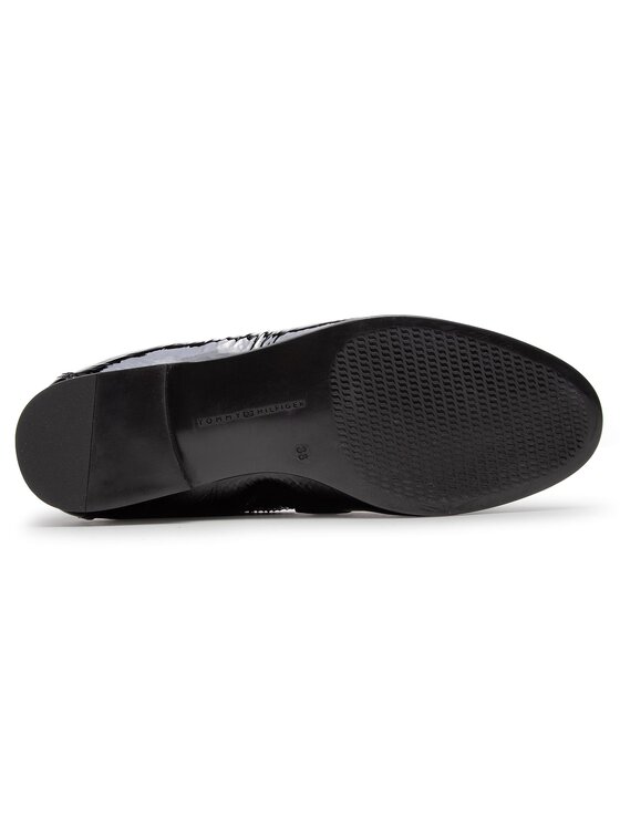 Tommy Hilfiger Lords Tommy Hilfiger Rubberized Chain Loafer FW0FW03763 Fekete