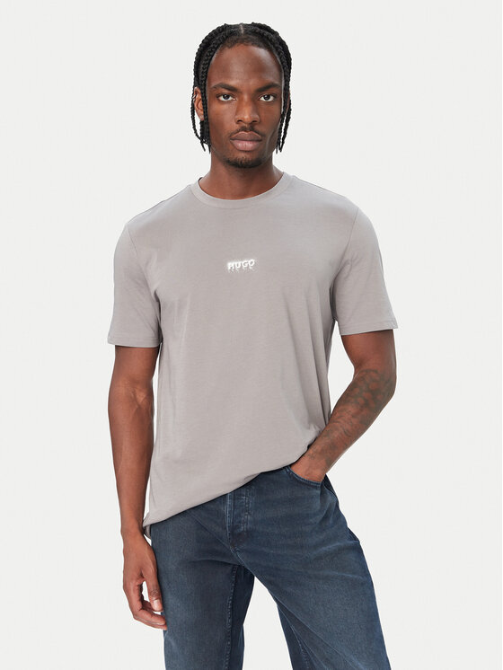 HUGO HUGO Camiseta 50572412 Gris Regular Fit