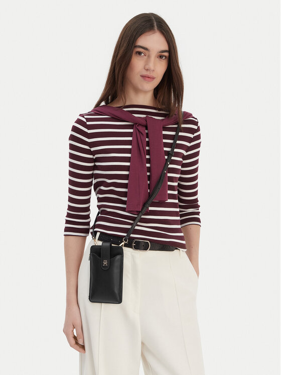 Tommy Hilfiger Telefono dėklas Tommy Hilfiger Th Icon Phone Wallet AW0AW18137 Juoda