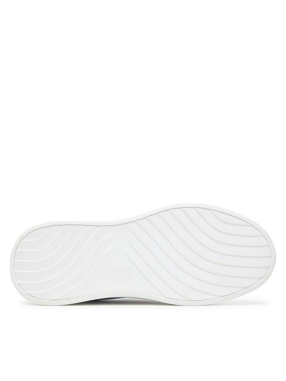 Tommy Hilfiger Laisvalaikio batai Tommy Hilfiger Th Platform Chic Sneaker FW0FW09626 Balta