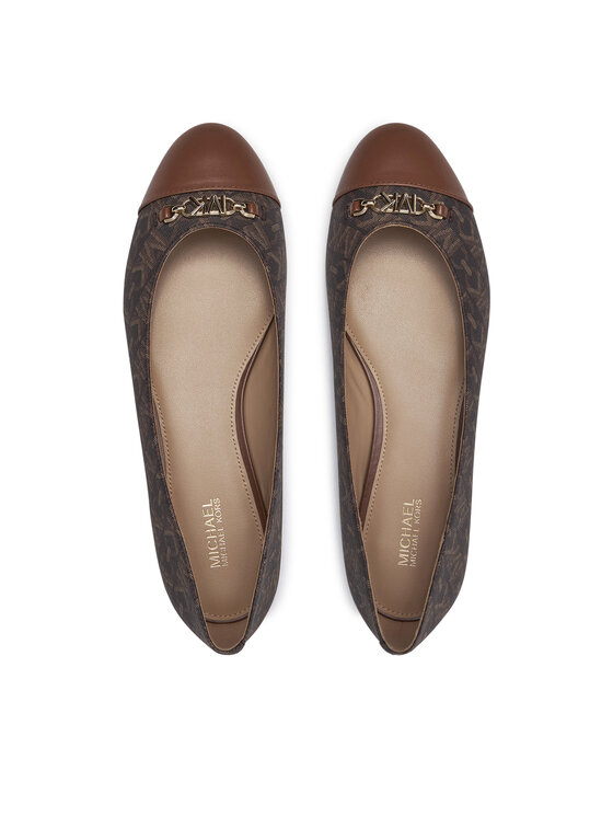 MICHAEL Michael Kors Балетки MICHAEL Michael Kors Rebecca Flex Empire Monogram 40F4RBFP1B Коричневий