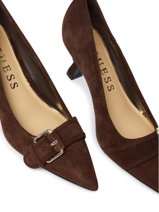 Guess Обувки на ток Guess FLFAND SUE08 Кафяв