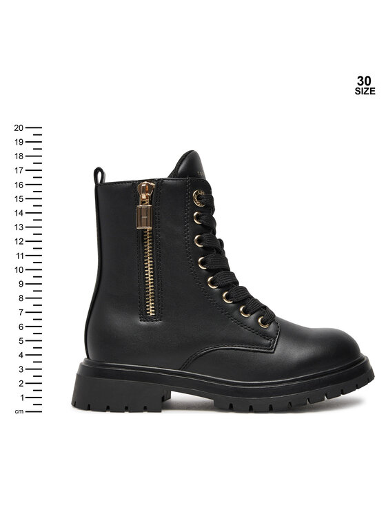 Tommy Hilfiger Turistická obuv Tommy Hilfiger Lace-Up Bootie T3A5-33567-1351 M Černá
