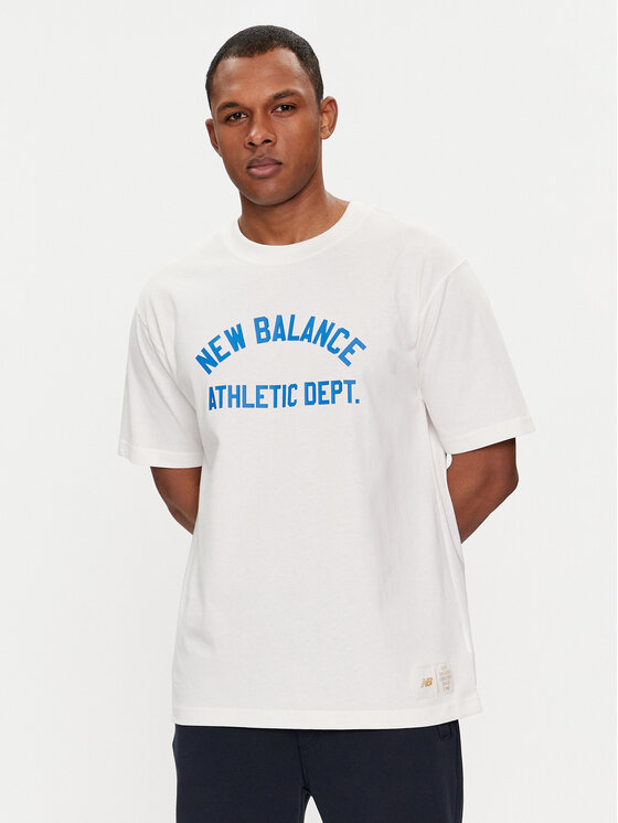 New Balance New Balance Marškinėliai Greatest Hits MT41514 Balta Relaxed Fit