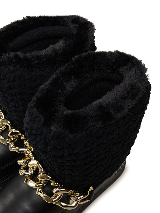 LOVE MOSCHINO Škornji za sneg LOVE MOSCHINO JA24322G0LISI000 Črna