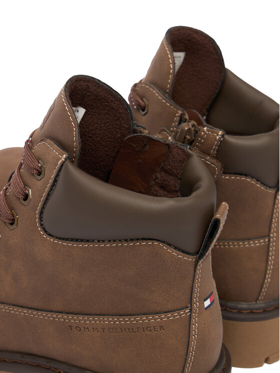 Tommy Hilfiger Turistická obuv Tommy Hilfiger T3X5-34125-1269509 D Hnědá