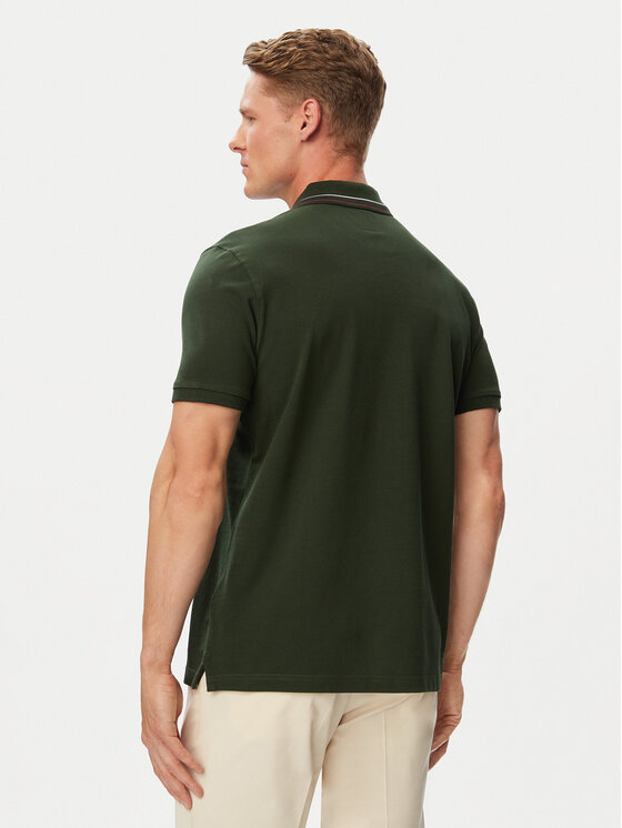Beverly Hills Polo Club Beverly Hills Polo Club Поло P-SS26M-P450111 Темно-зелений Regular Fit