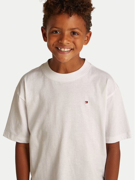 Tommy Hilfiger Tommy Hilfiger Majica Essential Archive KB0KB09646 D Bela Regular Fit