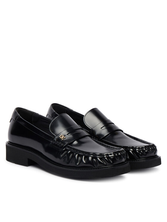 Tommy Hilfiger Mocasines Tommy Hilfiger Square Toe Abrasivato FW0FW08825 Negro