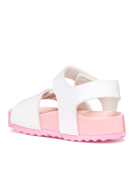 Geox Basutės Geox B Sandal Chalki Girl B652RA 000BC C0406 M Balta