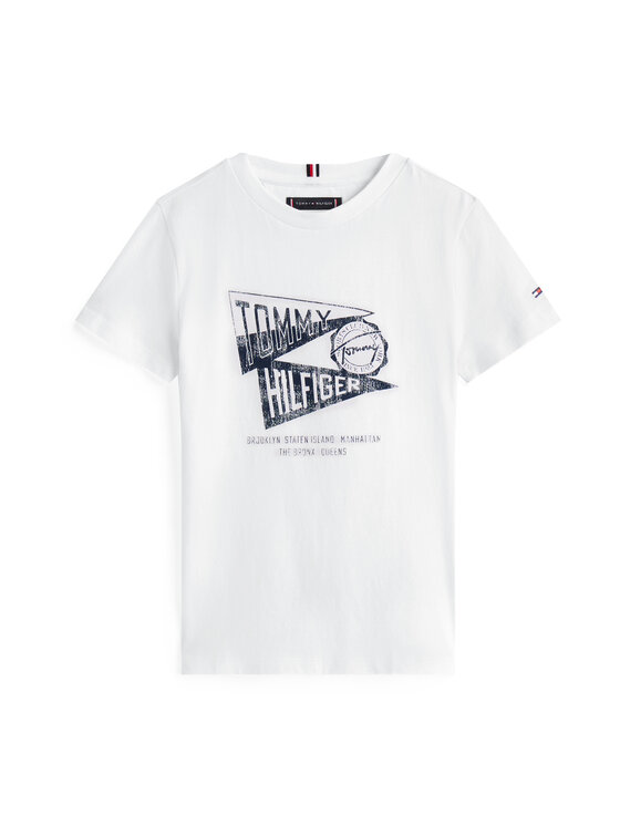 Tommy Hilfiger Tommy Hilfiger Marškinėliai Graphic KB0KB09719 Balta Regular Fit