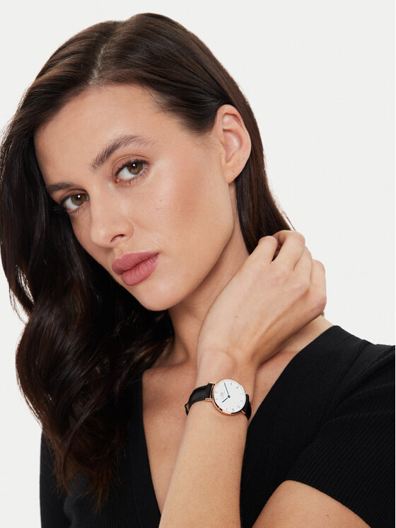 Daniel Wellington Hodinky Daniel Wellington Petite Roman Numerals Shieffield DW00100683 Černá